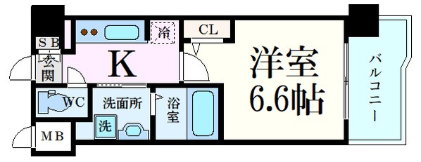 S-RESIDENCE国泰寺町一丁目の物件間取画像